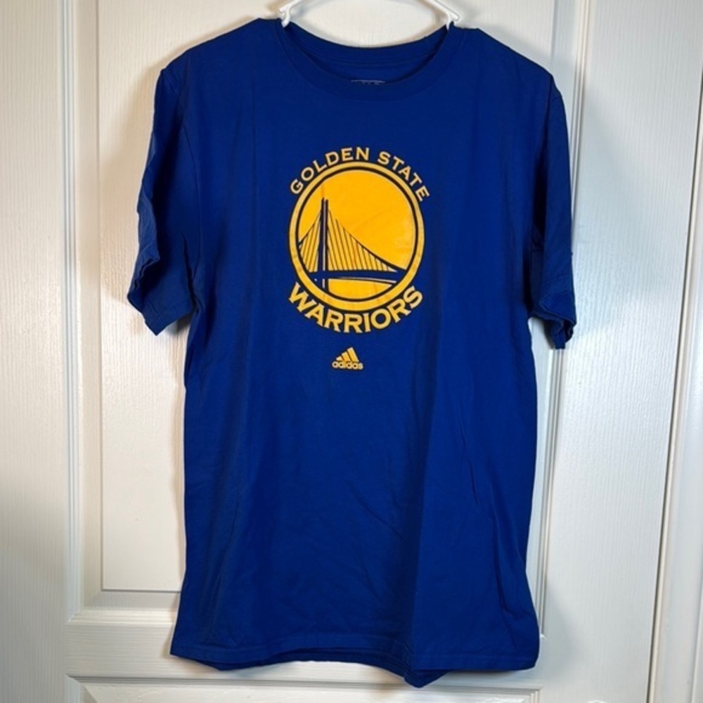 Golden State Warriors Shirt Adidas The Go To Tee NBA Basketball Size Large EUC